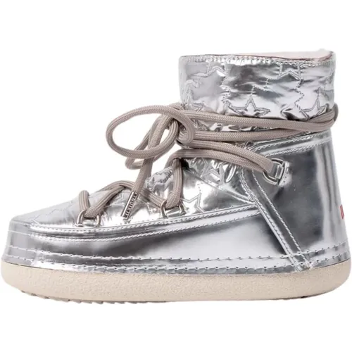 Bomber Star Silver Winter Boots , female, Sizes: 5 UK, 7 UK - Inuikii - Modalova