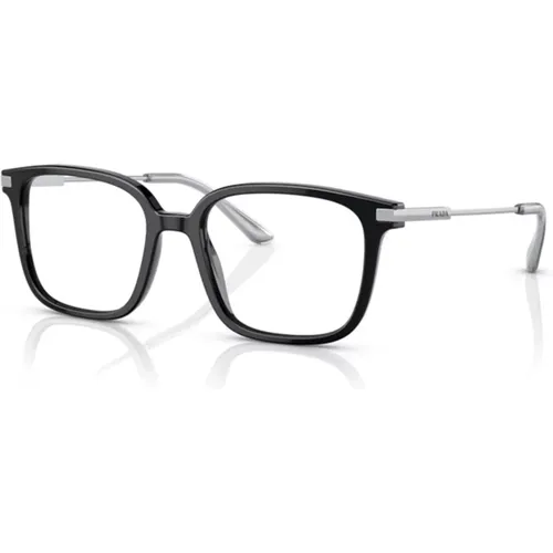 Moderne Rote Quadratische Brille , Herren, Größe: 52 MM - Prada - Modalova