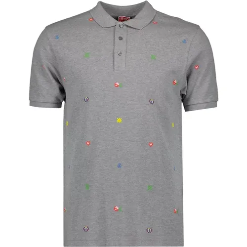 Pixel Klassisches Polo-Shirt , Herren, Größe: L - Kenzo - Modalova