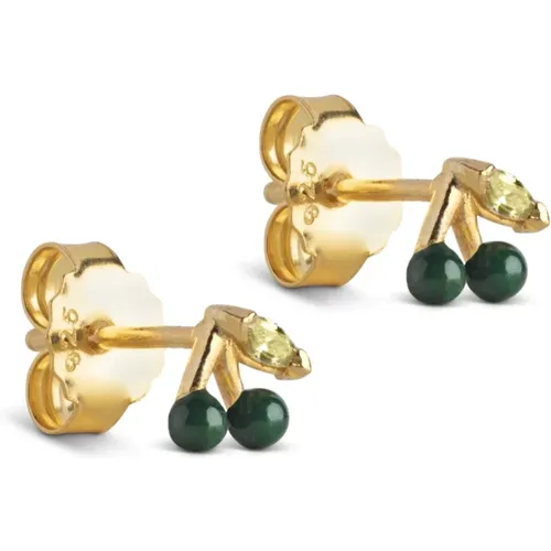 Kirschgrüne Studs Schmuck - ENAMEL Copenhagen - Modalova