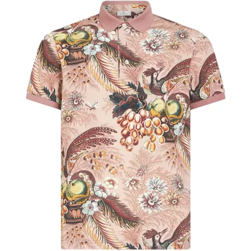 Floral Print Polo Shirt , male, Sizes: 2XL - ETRO - Modalova