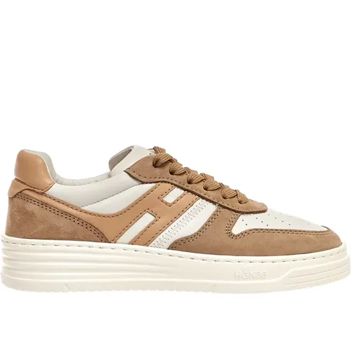 Wildleder Sneakers mit H-Logo , Damen, Größe: 35 EU - Hogan - Modalova