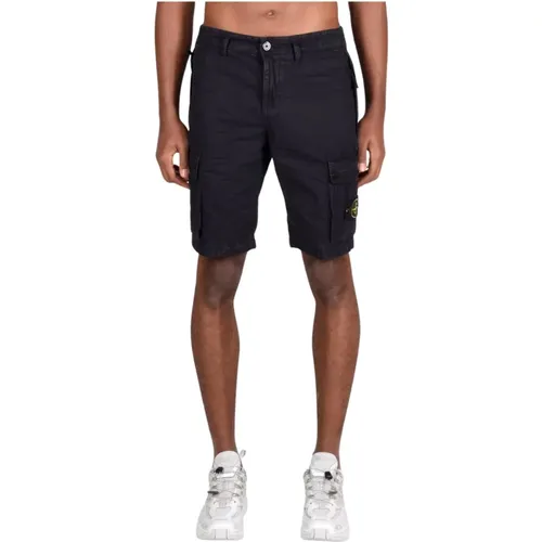 Cotton Shorts for Men , male, Sizes: W29, W30, W36, W34, W33, W32, W31 - Stone Island - Modalova