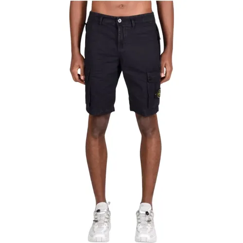 Cotton Shorts for Men , male, Sizes: W31 - Stone Island - Modalova