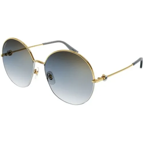 Goldene und Graue Ct0360S Sonnenbrille - Cartier - Modalova