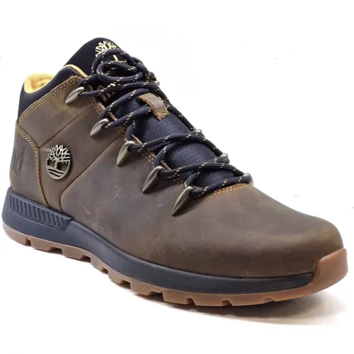 Greased Leather Boot with Rubber Sole , male, Sizes: 8 UK - Timberland - Modalova