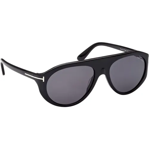 Pilot Sunglasses with Silver Logo , male, Sizes: ONE SIZE - Tom Ford - Modalova