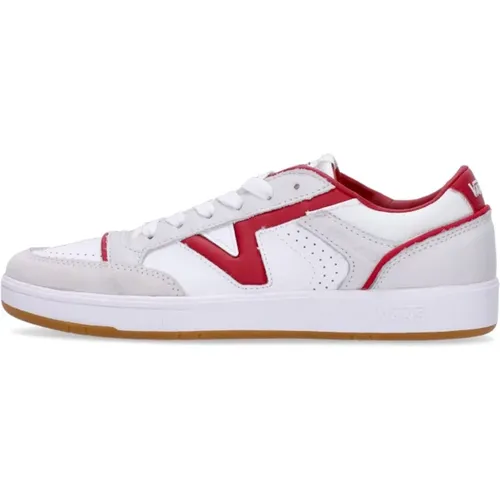 Rot/Weiß Court Sneakers , Herren, Größe: 44 1/2 EU - Vans - Modalova