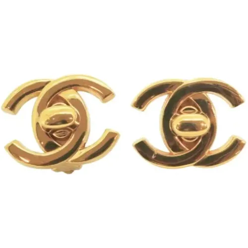 Pre-owned Metal earrings , female, Sizes: ONE SIZE - Chanel Vintage - Modalova