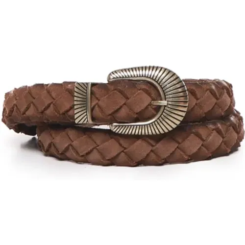 Suede Braided Belt Italy , male, Sizes: 115 CM - Eleventy - Modalova