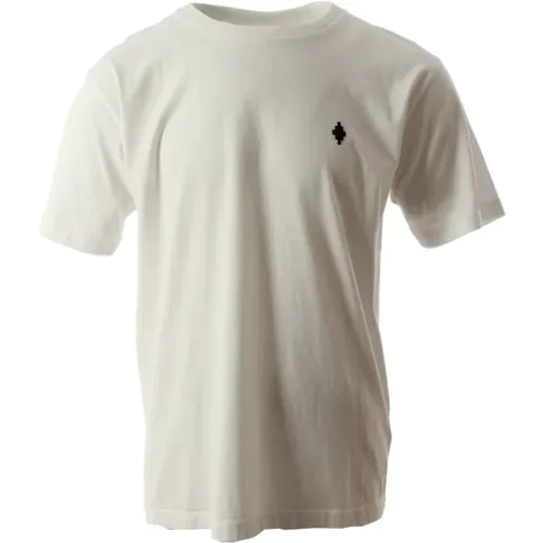 Cross Basic Neck T-Shirt für Herren , Herren, Größe: XL - Marcelo Burlon - Modalova