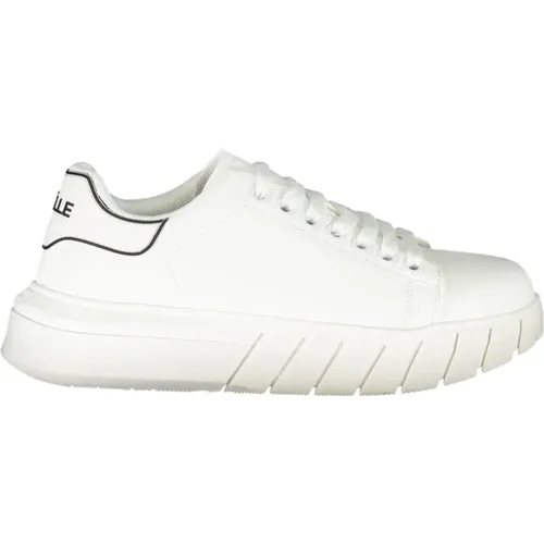 Sporty Lace-Up Sneakers Contrast Logo , male, Sizes: 9 UK, 6 UK - Gaëlle Paris - Modalova