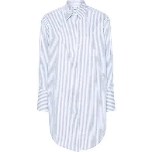 Striped Cotton Shirt , female, Sizes: S, 2XS - Victoria Beckham - Modalova