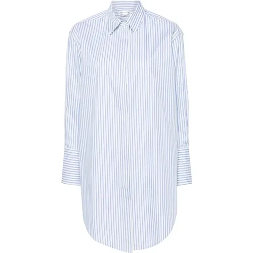 Striped Cotton Shirt , female, Sizes: S, 2XS, XS - Victoria Beckham - Modalova