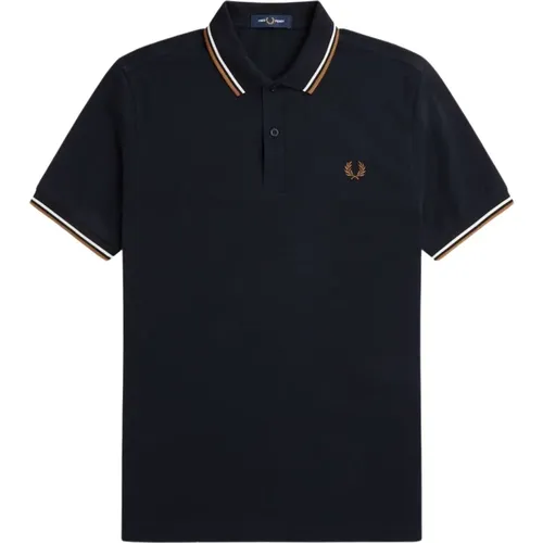 Double Stripe Polo Shirt , male, Sizes: S - Fred Perry - Modalova