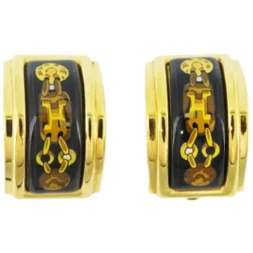 Pre-owned Metal earrings , female, Sizes: ONE SIZE - Hermès Vintage - Modalova