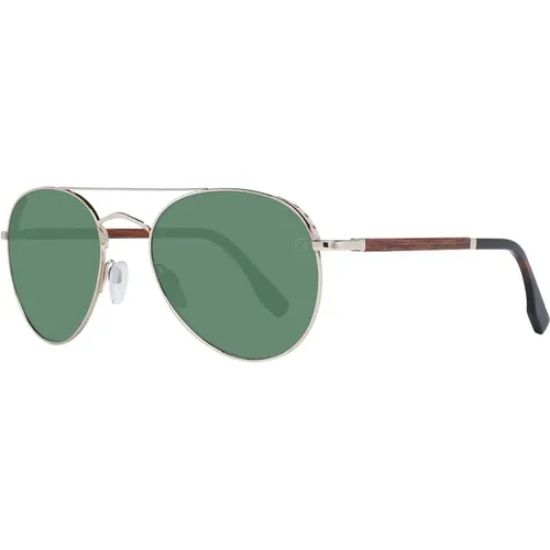 Rose Gold Pilot Sunglasses , male, Sizes: ONE SIZE - Ermenegildo Zegna - Modalova