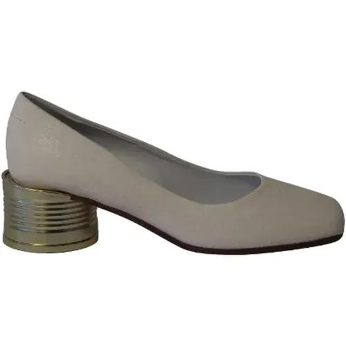 Pre-owned Leather heels , female, Sizes: 2 UK - Maison Margiela Pre-owned - Modalova