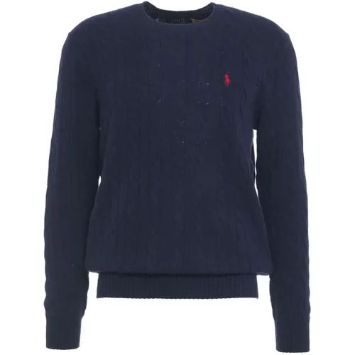 Cable Knit Pullover mit Logo-Stickerei , Herren, Größe: M - Polo Ralph Lauren - Modalova