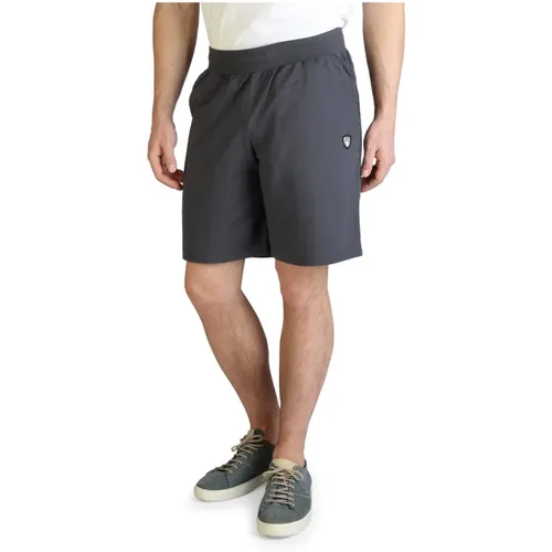 Logo Cotton Shorts with Elastic Waistband , male, Sizes: XS - Emporio Armani EA7 - Modalova
