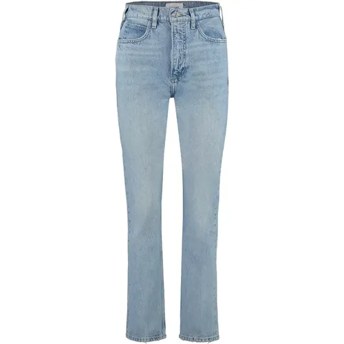 Zerrissene Straight-Leg Jeans , Damen, Größe: W28 - Frame - Modalova