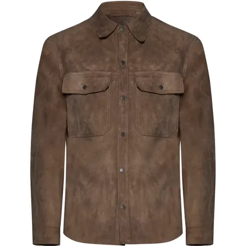 Leather Jackets for Men , male, Sizes: XL, L - Salvatore Santoro - Modalova