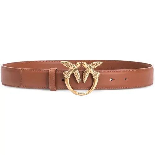 Love Birds Caramel Belt , female, Sizes: L - pinko - Modalova