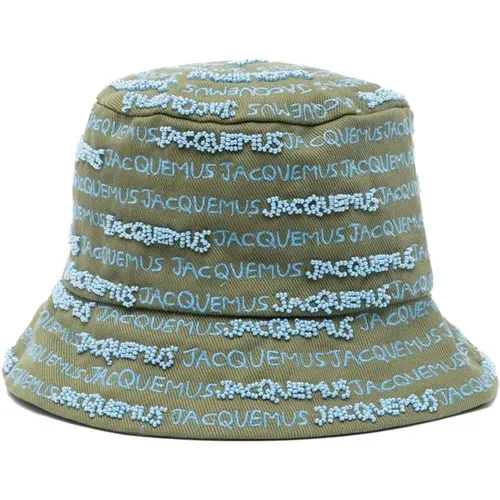 Stylischer Khaki Bucket Hat , Herren, Größe: 58 CM - Jacquemus - Modalova