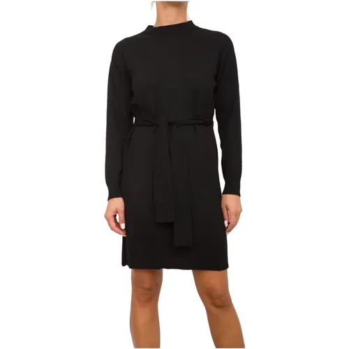 Elegantes Schwarzes Kleid , Damen, Größe: M - Armani Exchange - Modalova