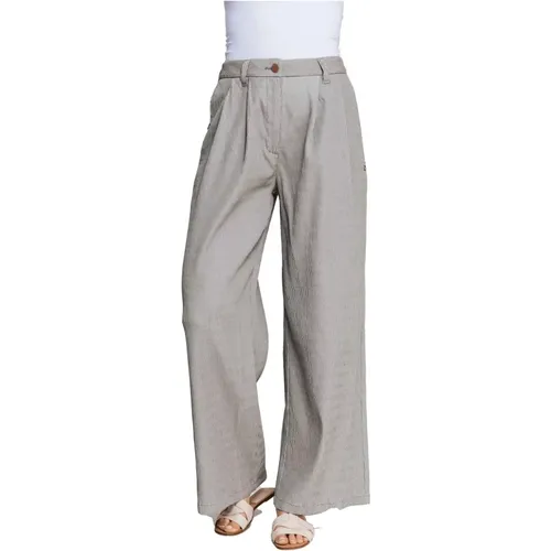 Straight Trousers , female, Sizes: W30, W31, W29, W28 - Zhrill - Modalova