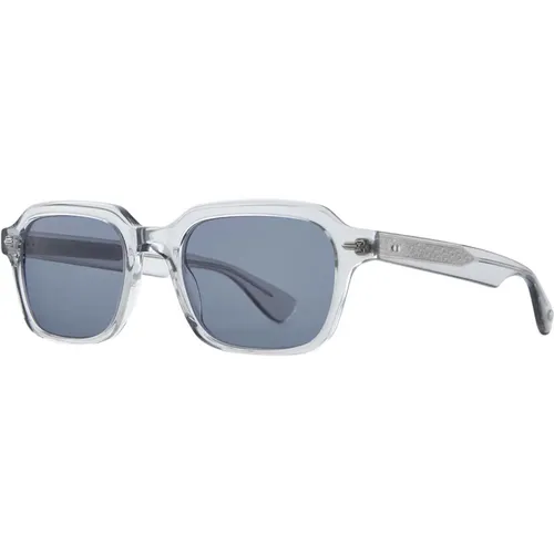 Klassische Sonnenbrille in Llg/Grey Navy - Garrett Leight - Modalova