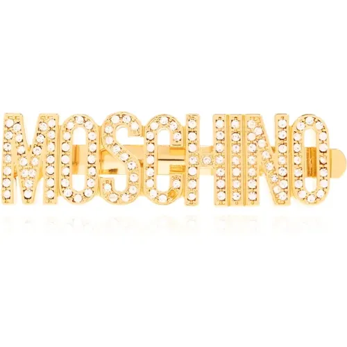 Hair clip with logo , female, Sizes: ONE SIZE - Moschino - Modalova