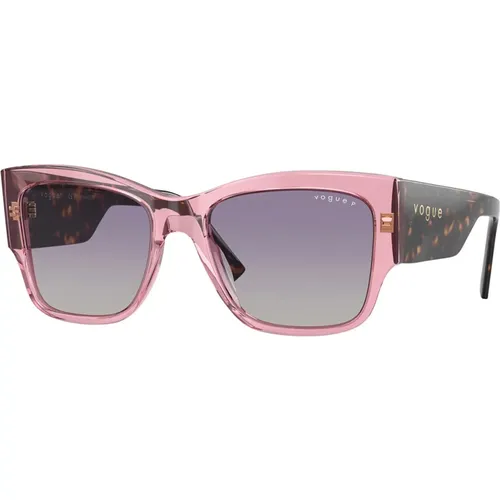 Polarized Sunglasses Purple Gradient , female, Sizes: 54 MM - Vogue - Modalova