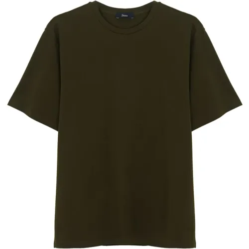T-shirts and Polos , male, Sizes: M - Herno - Modalova