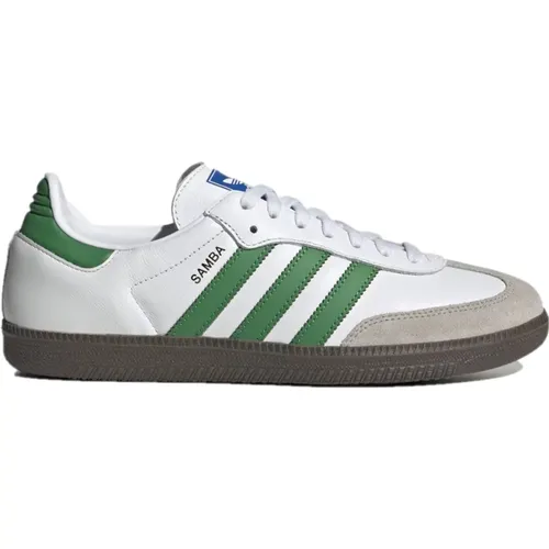 Samba OG Weiß/Grün/Gum 5 Sneakers , Herren, Größe: 41 1/3 EU - adidas Originals - Modalova