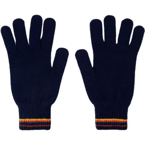 Artist Stripe Lambswool Gloves , male, Sizes: ONE SIZE - PS By Paul Smith - Modalova