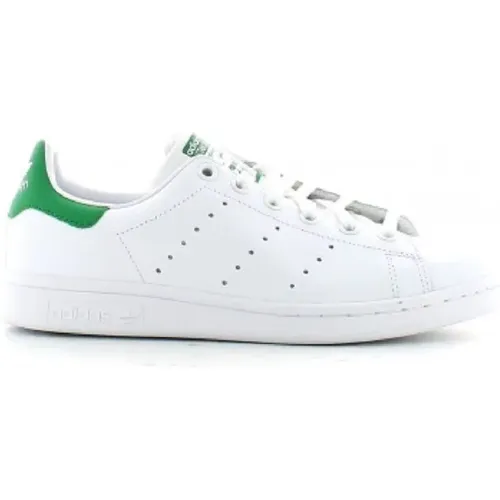 Leather Stan Smith J Sneakers with Logo , male, Sizes: 2 2/3 UK, 2 UK, 3 1/3 UK - adidas Originals - Modalova