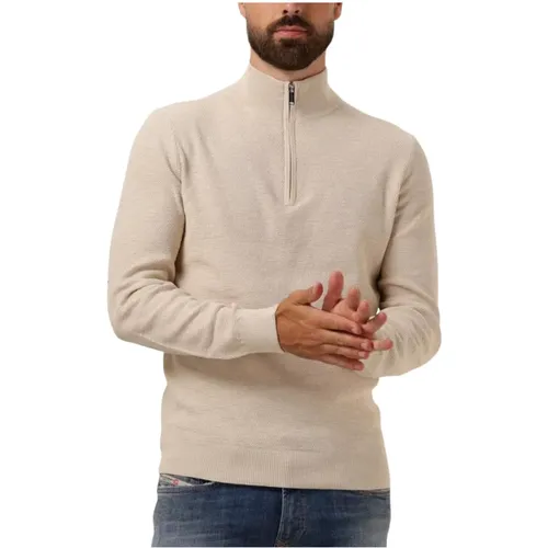 Half Zip Pullover Sweater , Herren, Größe: L - Profuomo - Modalova