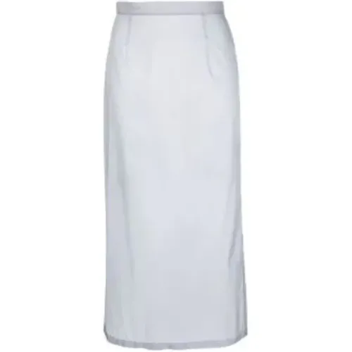 Lavender Mesh Midi Skirt , female, Sizes: XS - Maison Margiela - Modalova
