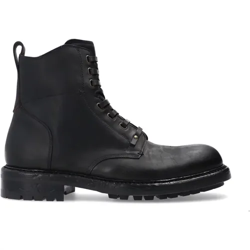 Leather Ankle Boots for Men , male, Sizes: 8 1/2 UK, 6 1/2 UK, 9 1/2 UK, 8 UK, 7 UK, 10 UK - Dolce & Gabbana - Modalova