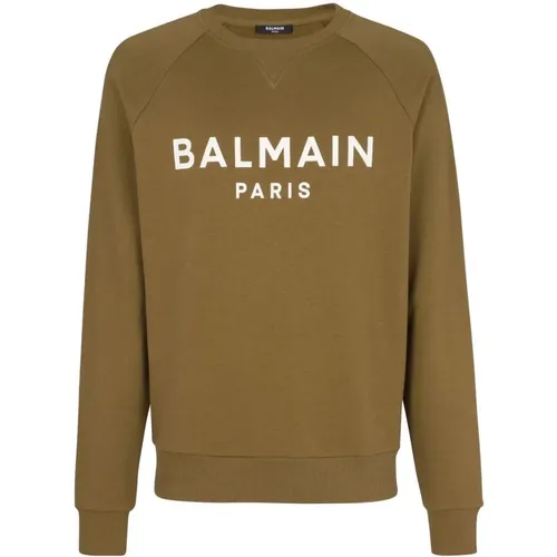 Printed sweatshirt , male, Sizes: M, 2XL, XL - Balmain - Modalova