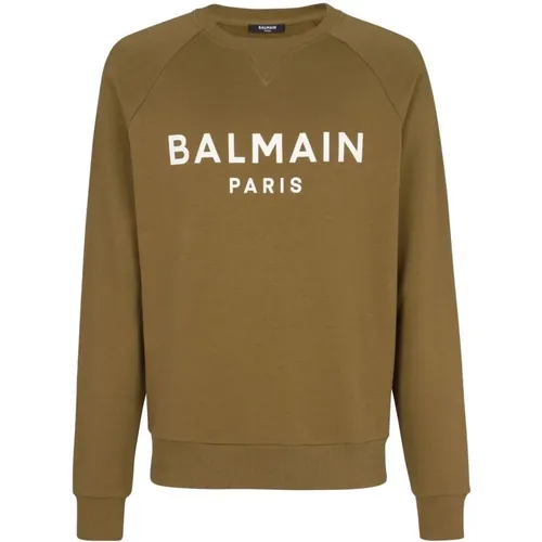 Printed sweatshirt , male, Sizes: XL - Balmain - Modalova