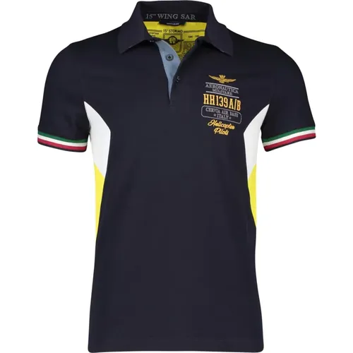 Dark Short Sleeve Polo Shirt , male, Sizes: 3XL, M, 2XL, S - aeronautica militare - Modalova