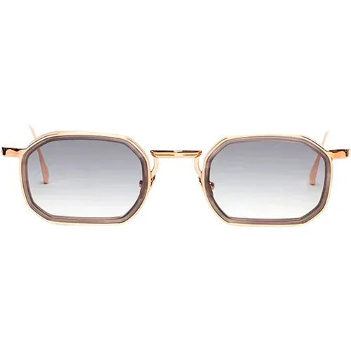 Roségold Rechteckige Sonnenbrille - John Dalia - Modalova