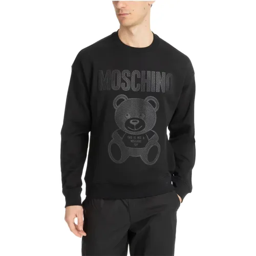 Logo Teddy Bear Sweatshirt , Herren, Größe: M - Moschino - Modalova