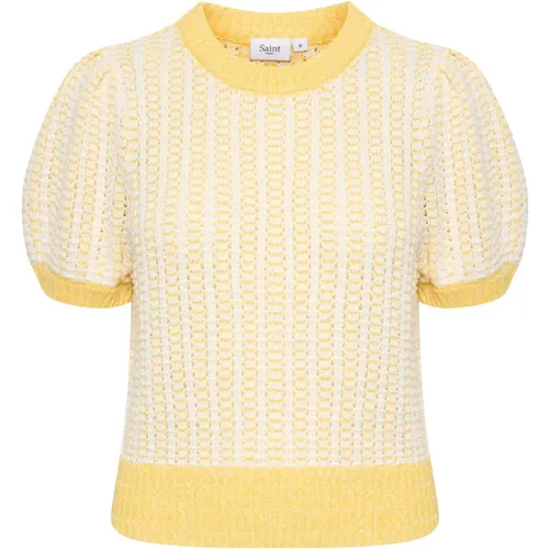 Estellesz Pullover Knit Yarrow , female, Sizes: XL - Saint Tropez - Modalova