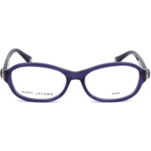 Blaue Acetatrahmen mit transparentem Zifferblatt - Marc Jacobs - Modalova