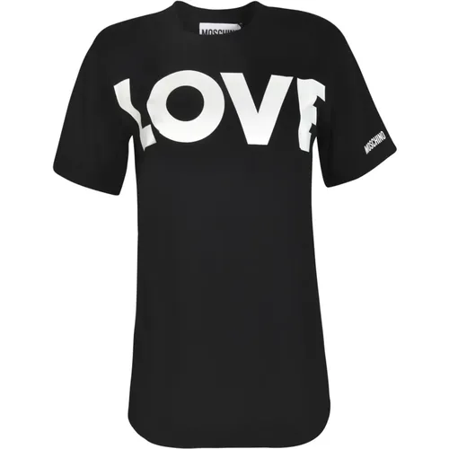 Stilvolle T-Shirts und Polos , Damen, Größe: XL - Moschino - Modalova