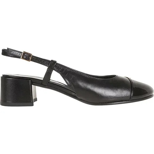 Schwarze Cap-Toe Slingback Schuhe - TORY BURCH - Modalova