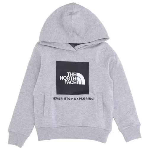 Hellgraue Pullover Hoodie mit Kängurutasche - The North Face - Modalova